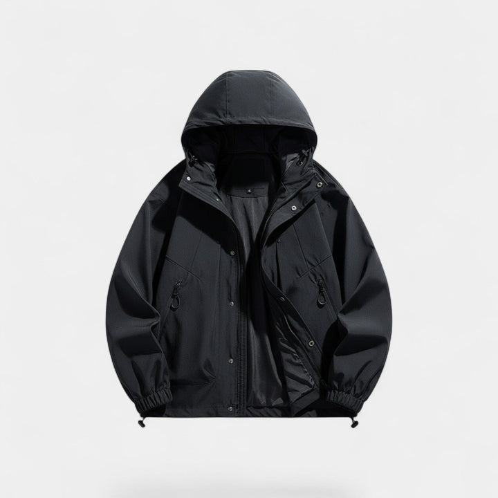 Veste homme à capuche décontractée en mélange technique – moderne, légère, silhouette raffinée