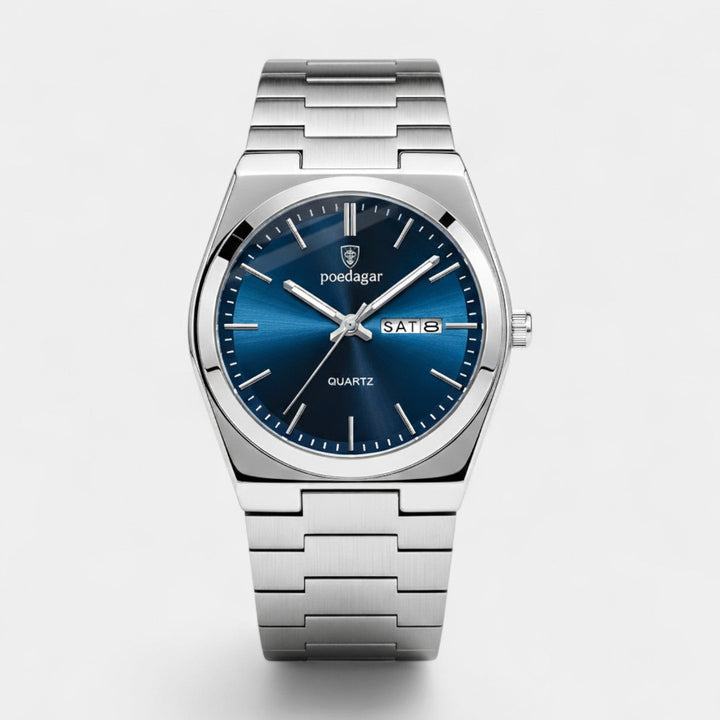 Montre pour Homme Ultra Fine en Acier Inoxydable – Lumineuse et Étanche 41 mm