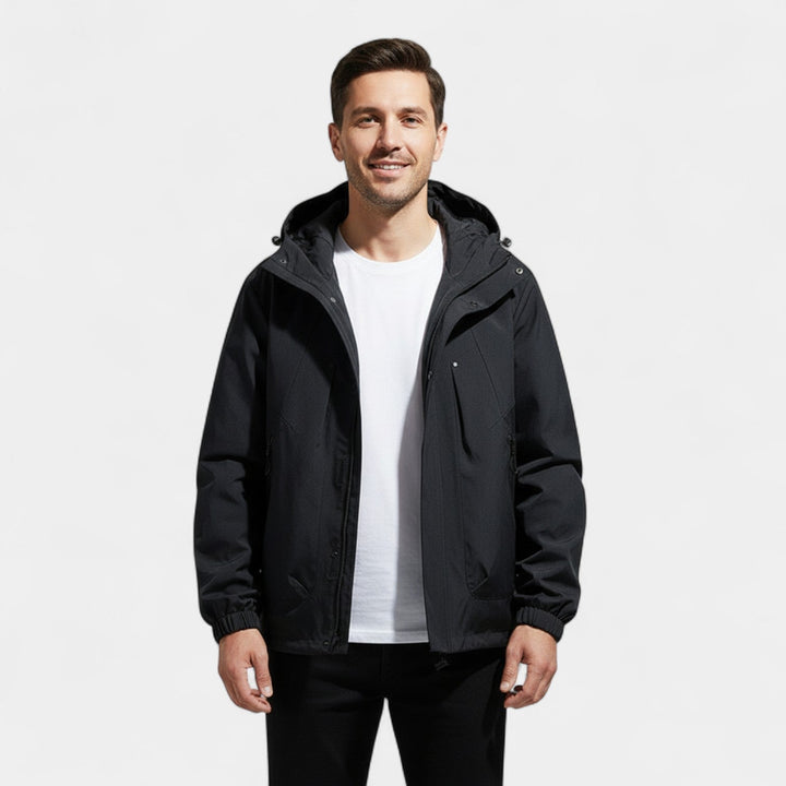 Veste homme à capuche décontractée en mélange technique – moderne, légère, silhouette raffinée