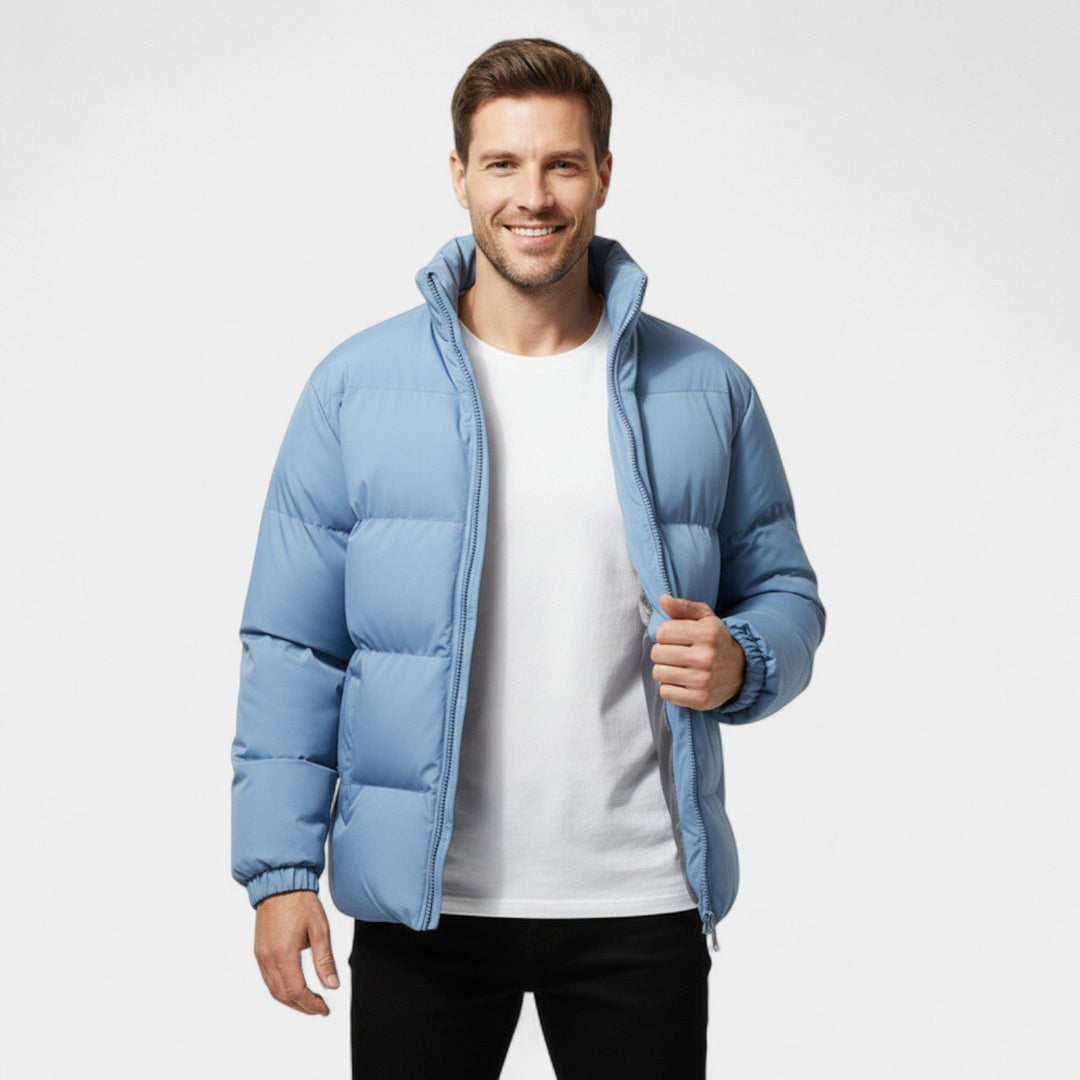 Doudoune homme coton matelassée coupe ample – chaude, raffinée, silhouette moderne