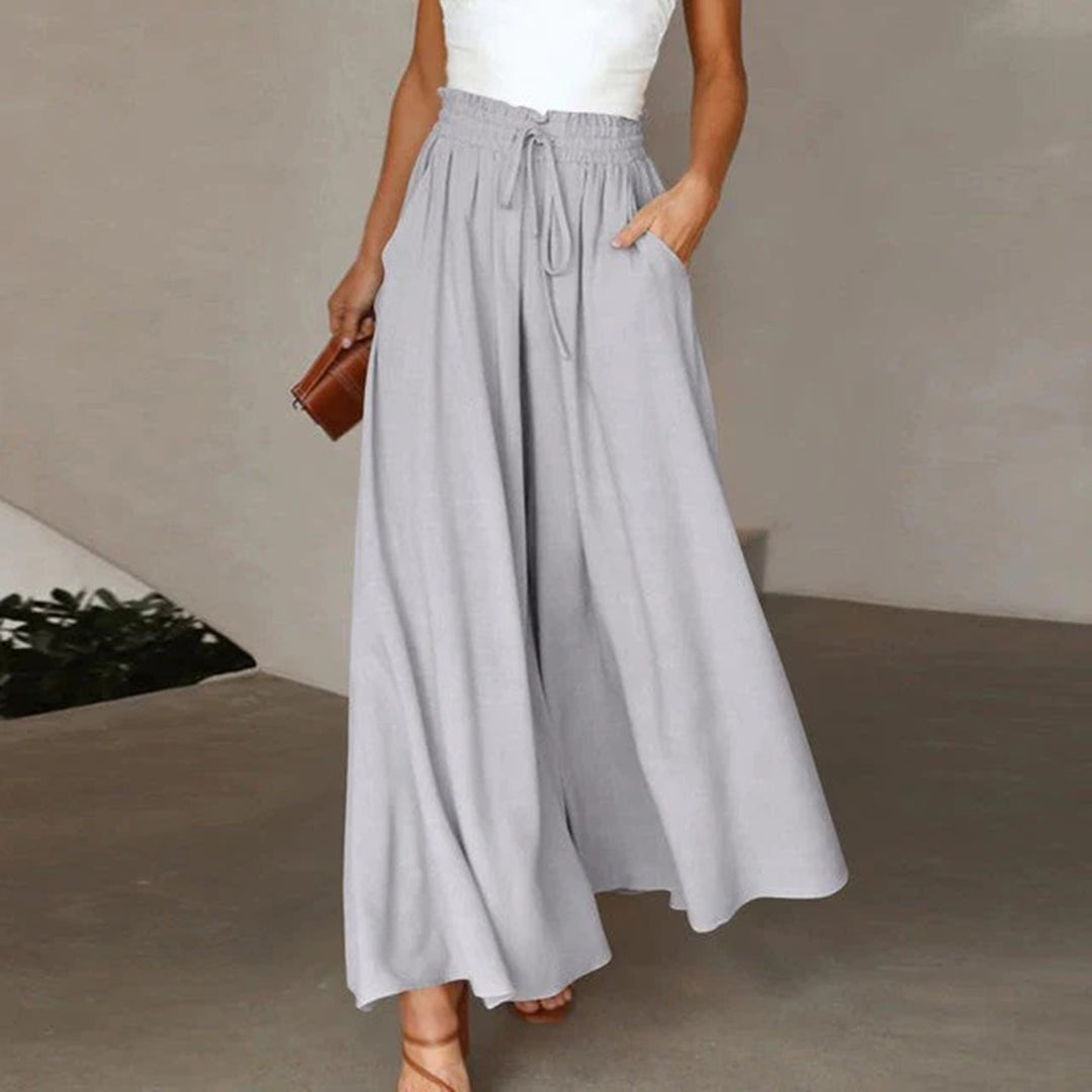 Pantalon Palazzo Taille Haute