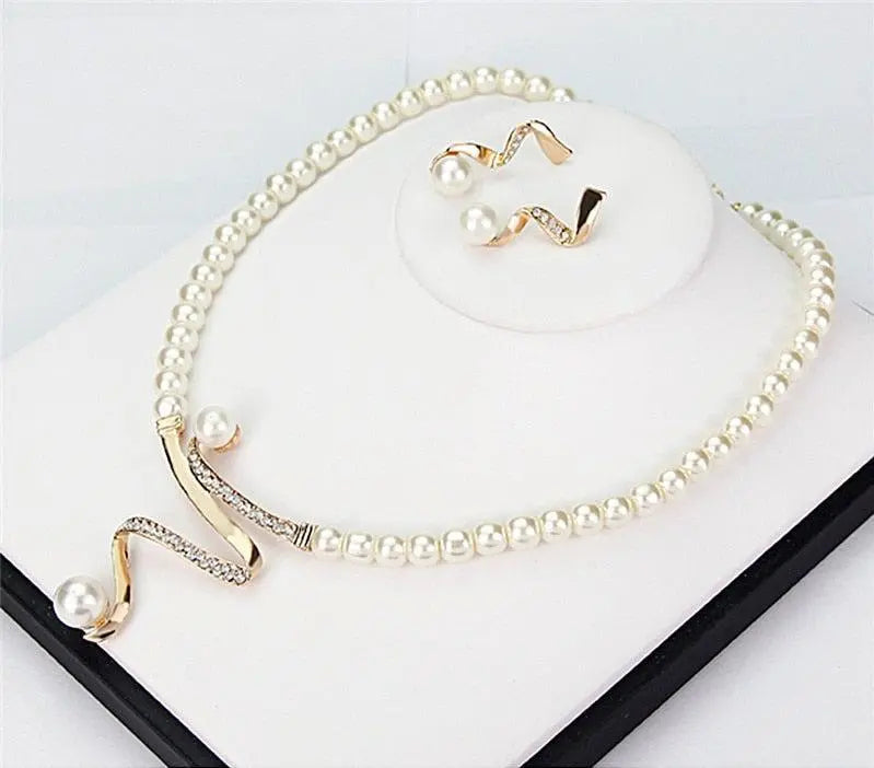 Ensemble collier et boucles d&