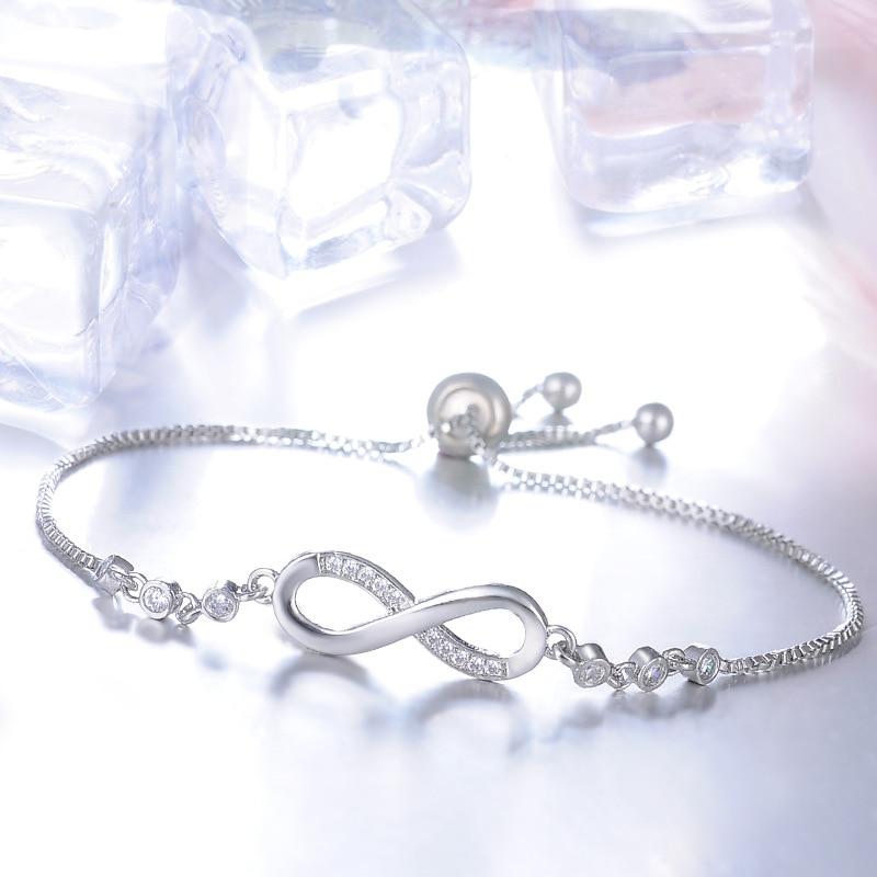 Bracelet ajustable chic en or rose en forme de l&
