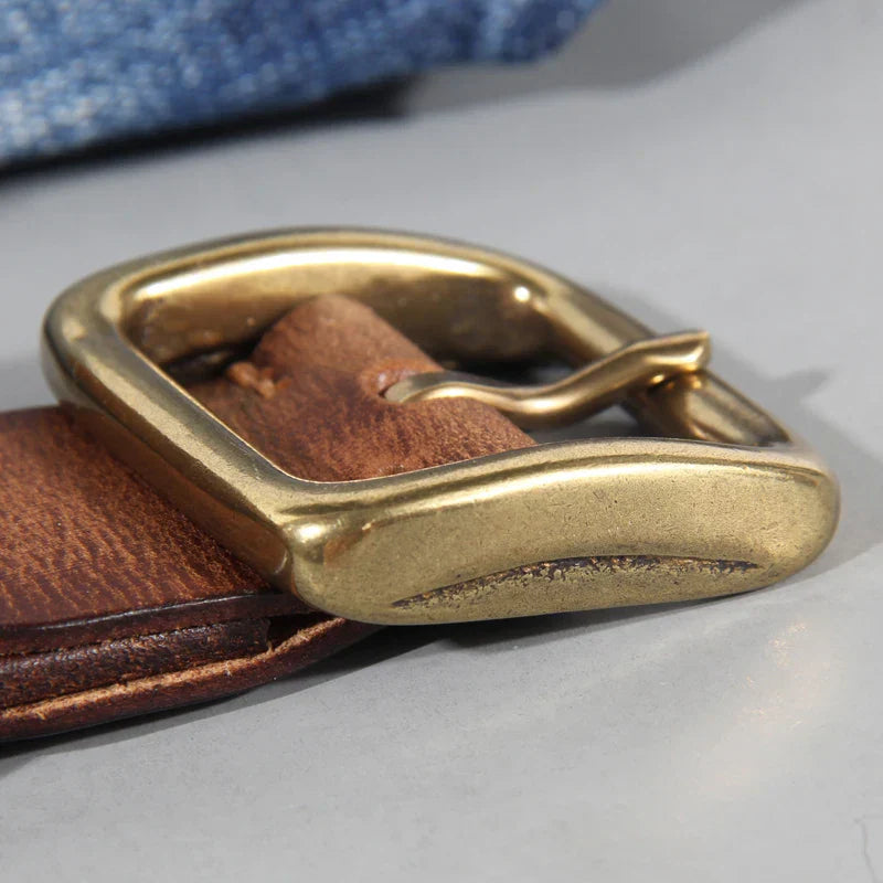 Ceinture en cuir de vachette – Accessoire classique, durable et décontracté