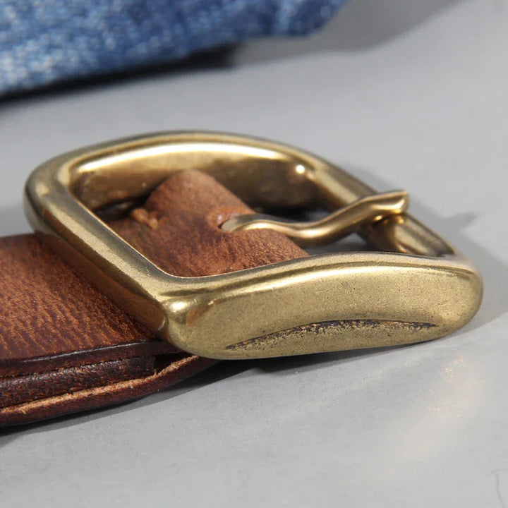 Ceinture en cuir de vachette – Accessoire classique, durable et décontracté
