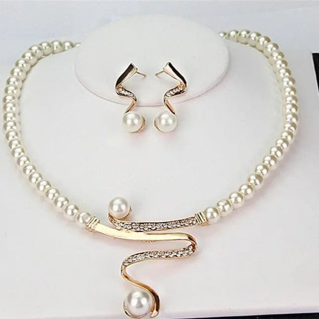 Ensemble collier et boucles d&