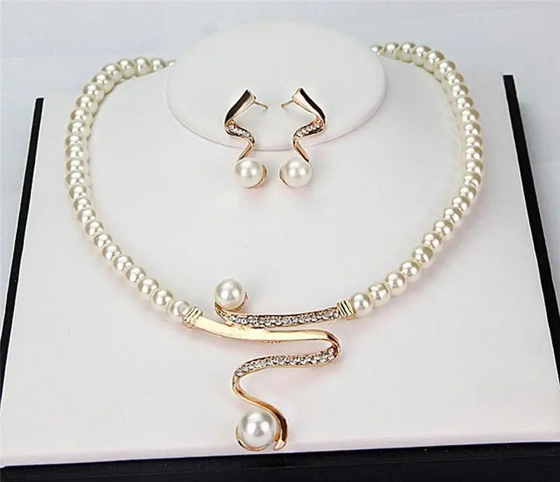 Ensemble collier et boucles d&