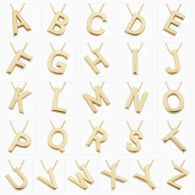 Collier Initial Lettre d&
