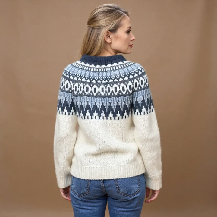 Janet | Vintage Pull en Laine Islandaise