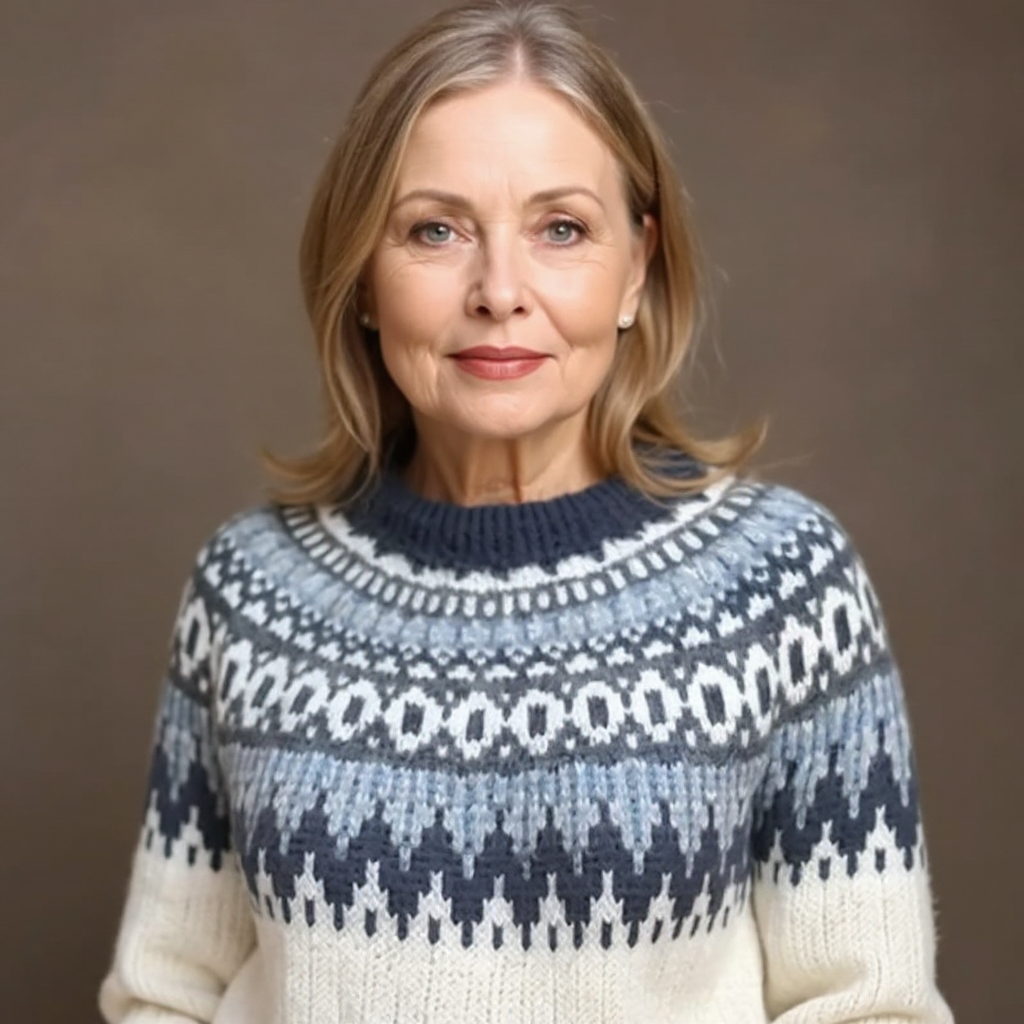 Janet | Vintage Pull en Laine Islandaise