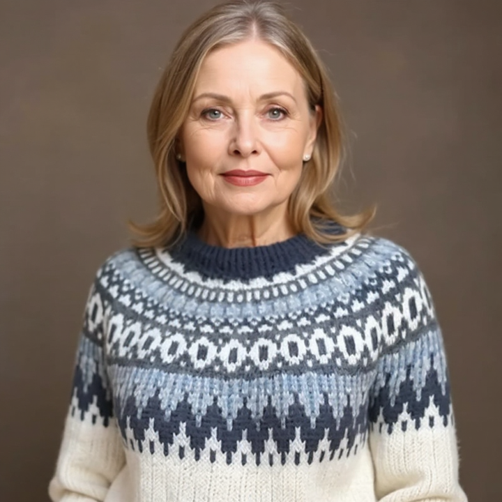Janet | Vintage Pull en Laine Islandaise