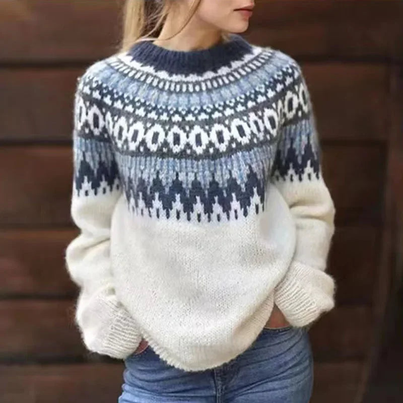 Janet | Vintage Pull en Laine Islandaise