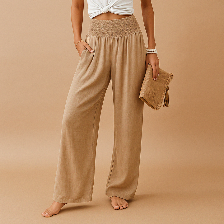 Pantalon Lin Élégant