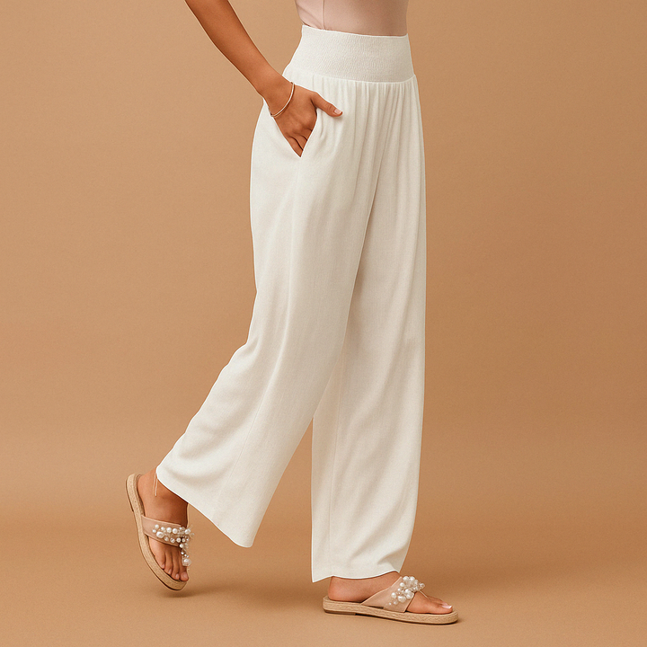 Pantalon Lin Élégant