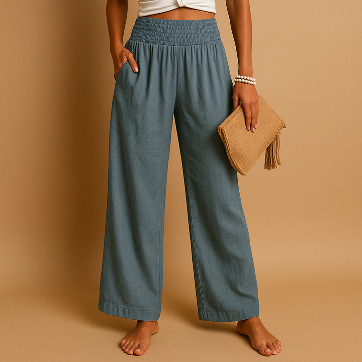 Pantalon Lin Élégant