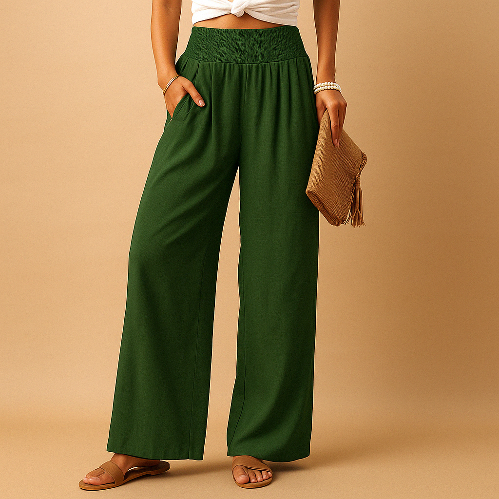 Pantalon Lin Élégant
