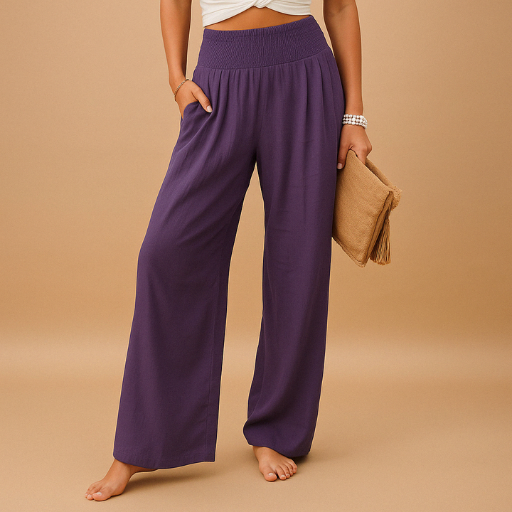 Pantalon Lin Élégant