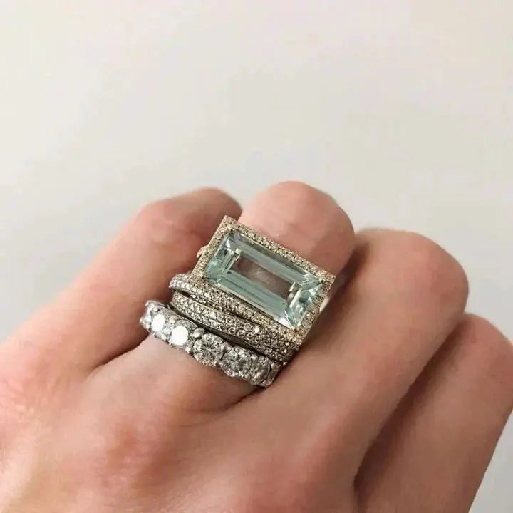 Ensemble de Bagues Turquoise