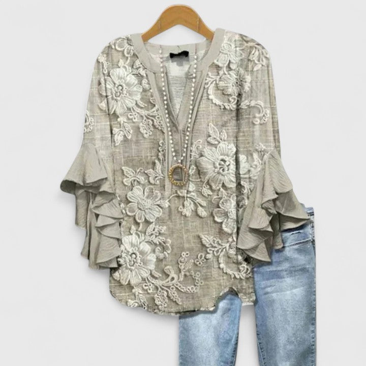 Blouse Chic Femme – Style Élégant Polyvalent Bureau et Soirée