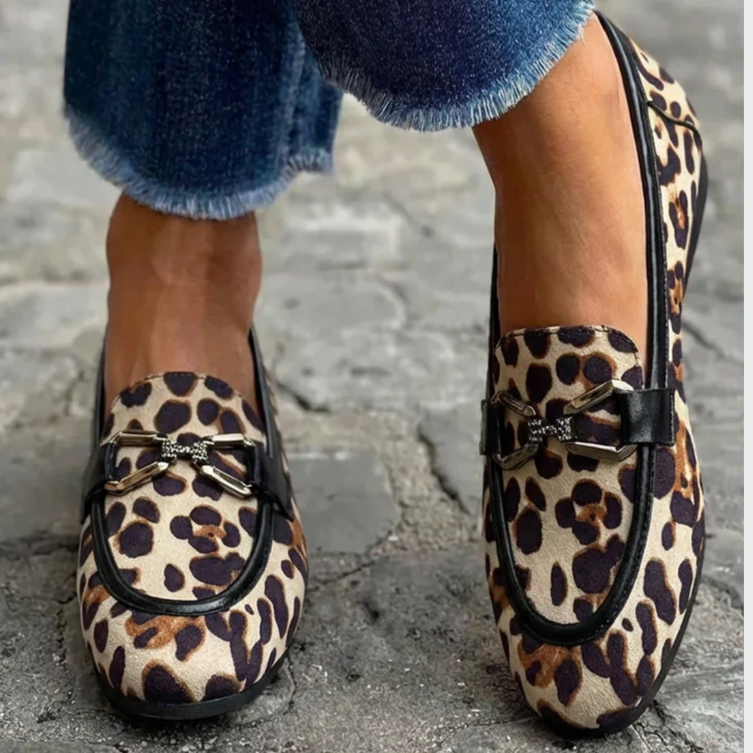 Genève | Mocassin Léopard Moderne