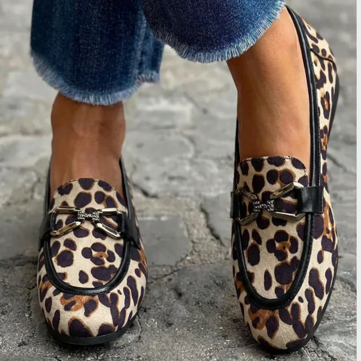 Genève | Mocassin Léopard Moderne