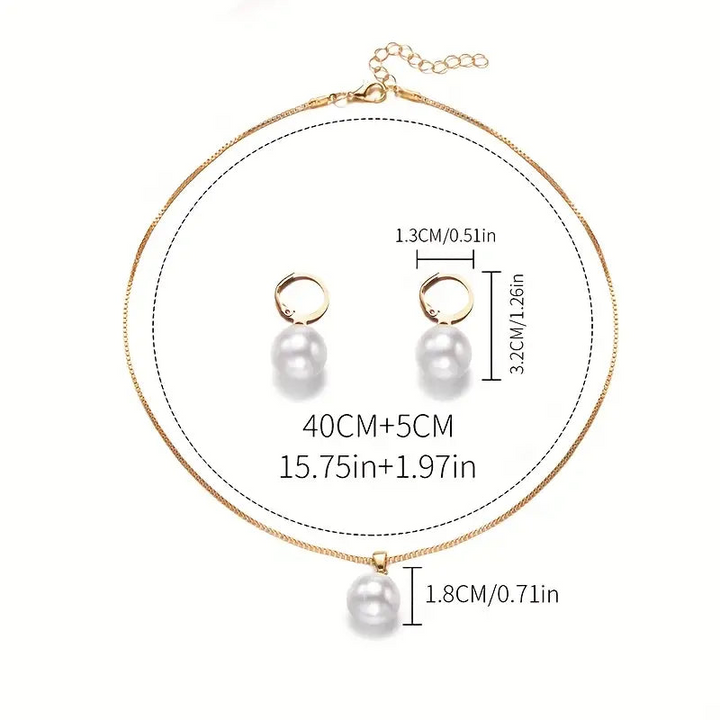 Parure Perle Dorée Classique