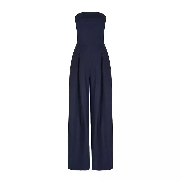 Combinaison élégante sans bretelles femme – Confortable, stylée, légère, ajustée pour cocktail et soirée