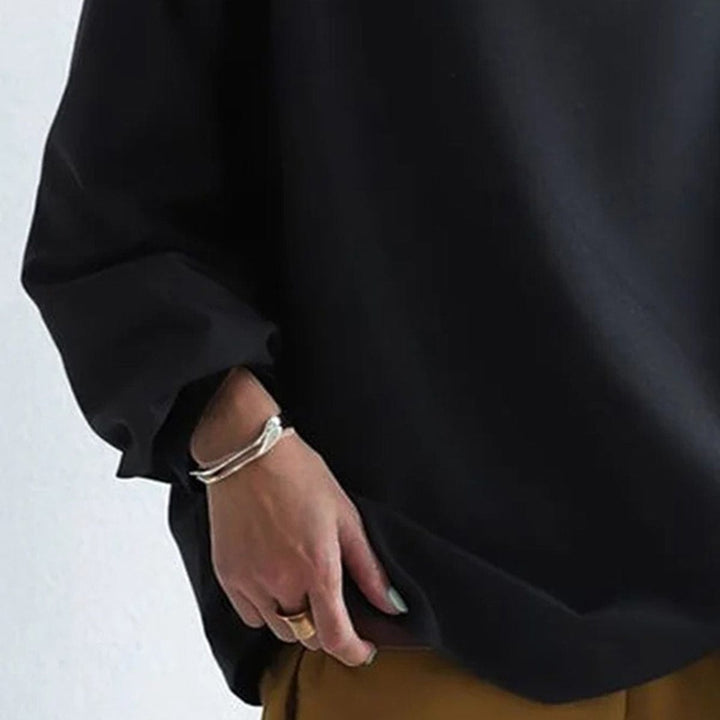 Haut en Maille Douce à Col Montant pour Femme
