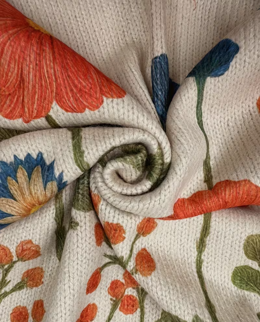 Wrenna™ | Cardigan zippé en imprimé de fleurs sauvages