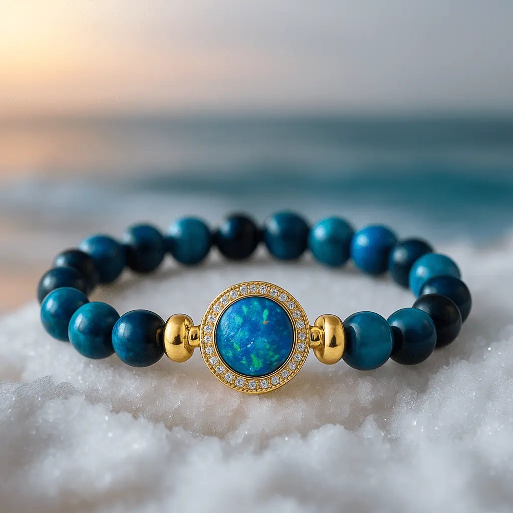 Collier Pendentif Vague Argentée