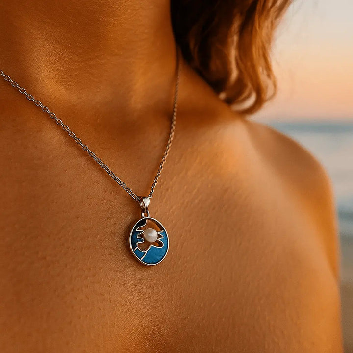 Collier Amulette Marine en Argent