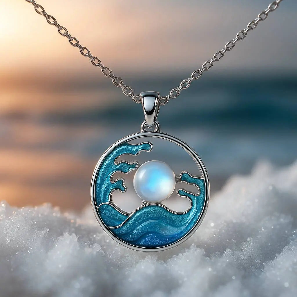 Collier Amulette Marine en Argent