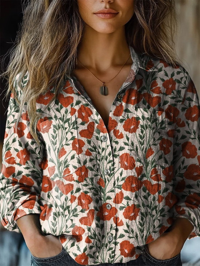 Bérénice — Blouse aux Coquelicots
