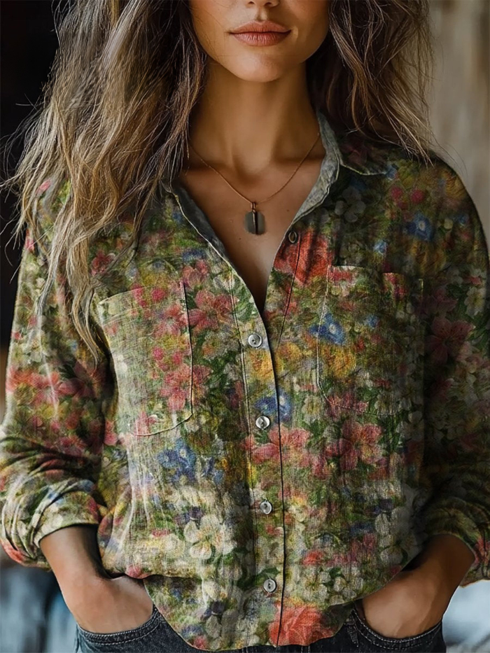 Odette — Blouse Bohème à Manches Longues