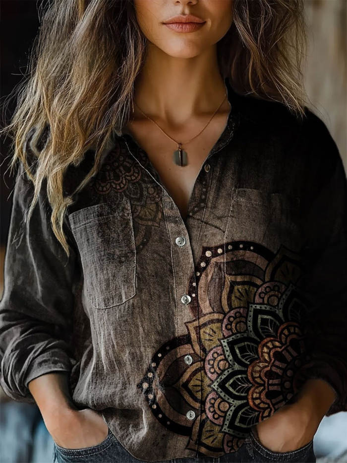 Camille — Blouse Vintage à Imprimé Floral