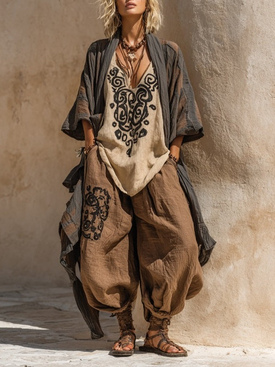Chloé | Ensemble Trois Pièces Bohème Estival