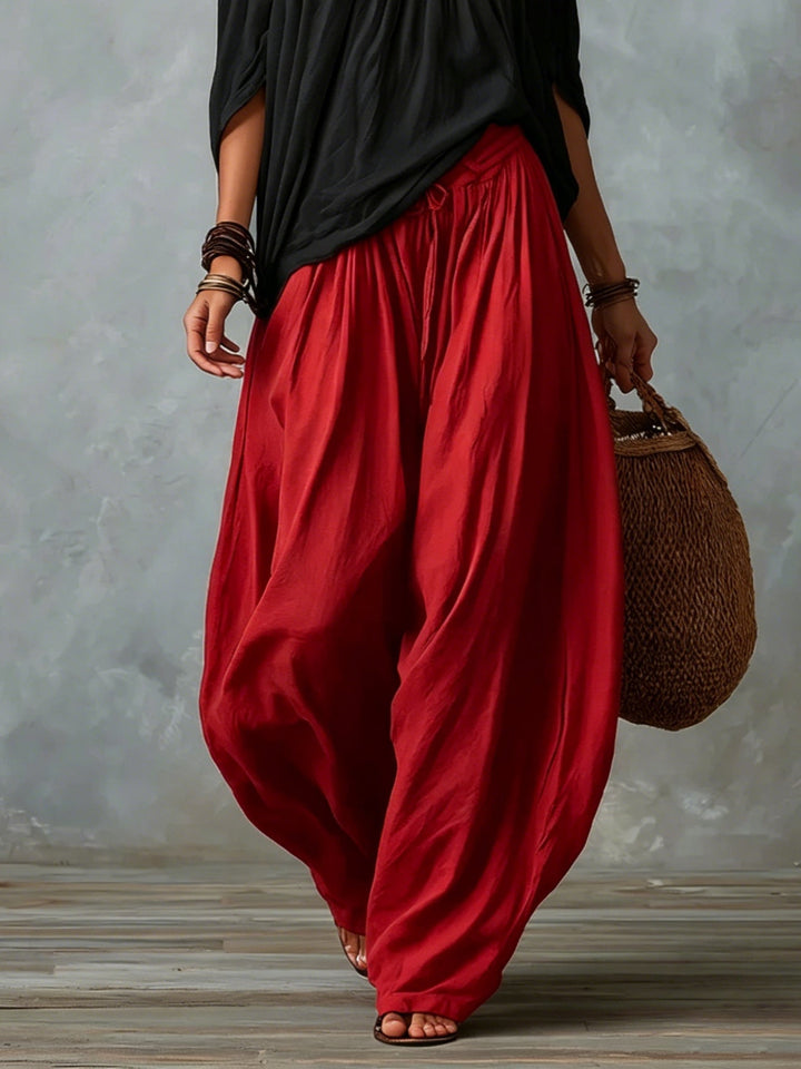 Margaux | Ensemble Top Court Épaules Dénudées et Pantalon Lanterne