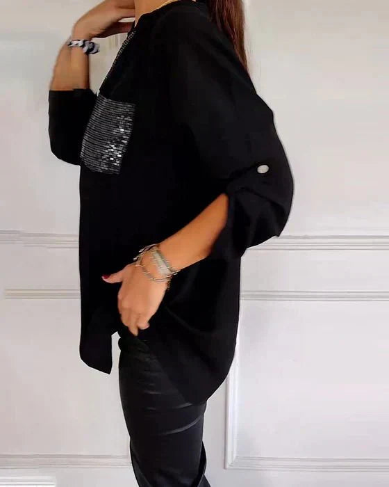 Chemisier Femme Blanche En Coton À Coupe Élancée Et Manches Longues