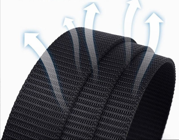 Ceinture en toile nylon durable pour homme – Boucle automatique sans dents style outdoor