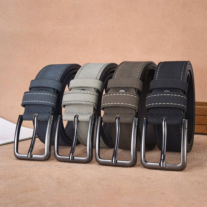 Ceinture en daim pour homme avec boucle ardillon – Style décontracté et professionnel résistant
