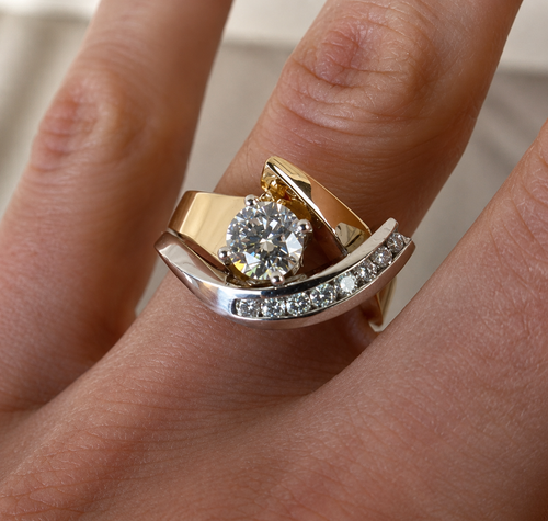 Bague Fusion Dorée™ – Forme Libre & Éclat