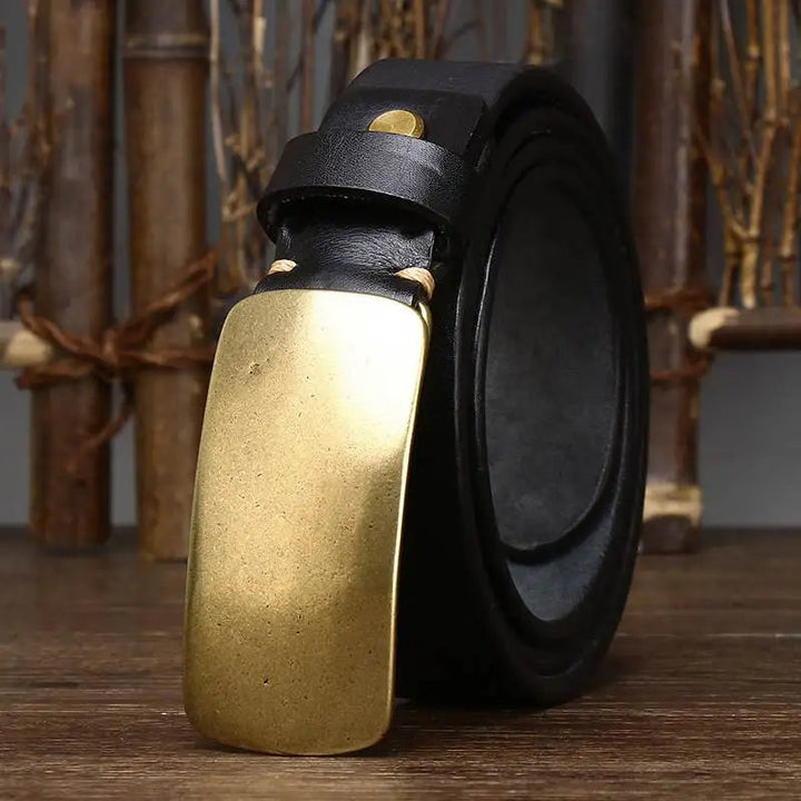 Ceinture Hercules à Boucle en Laiton – Accessoire Polyvalent Décontracté et Formel