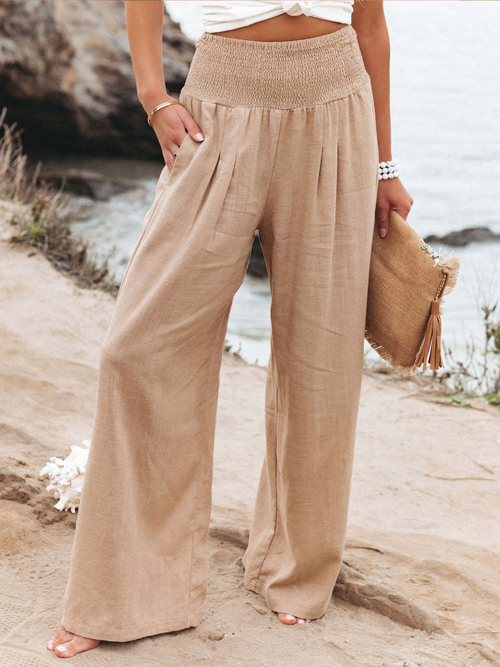 Pantalon Lin Été Femme