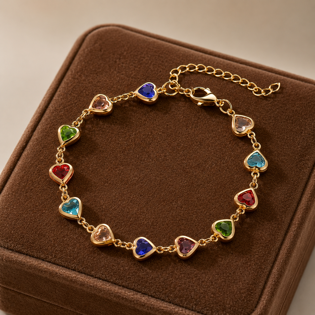 Bracelet unique en forme de cœur