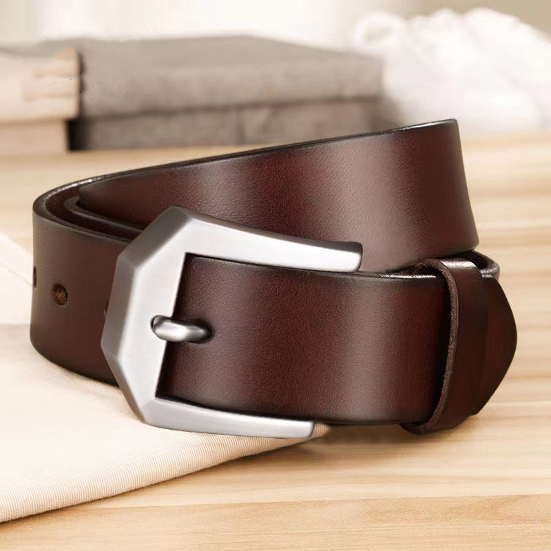 Ceinture en denim polyvalente décontractée et business pour homme – Accessoire élégant du quotidien