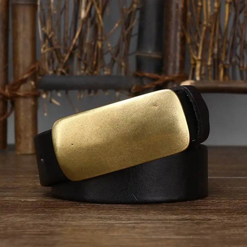 Ceinture Hercules à Boucle en Laiton – Accessoire Polyvalent Décontracté et Formel