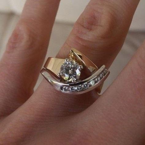 Bague Fusion Dorée™ – Forme Libre &amp; Éclat