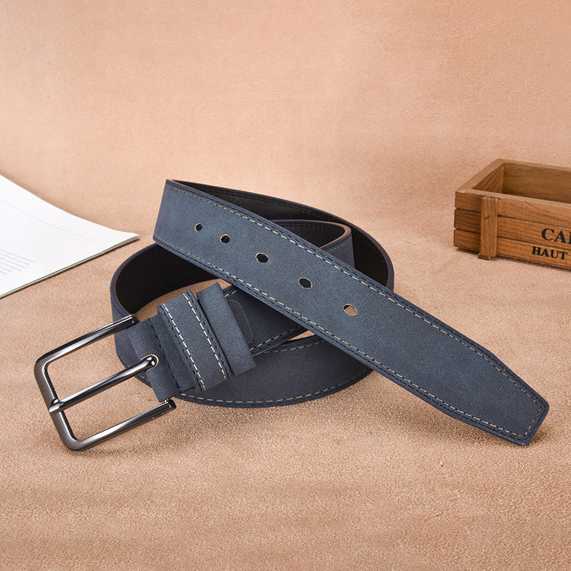 Ceinture en daim pour homme avec boucle ardillon – Style décontracté et professionnel résistant
