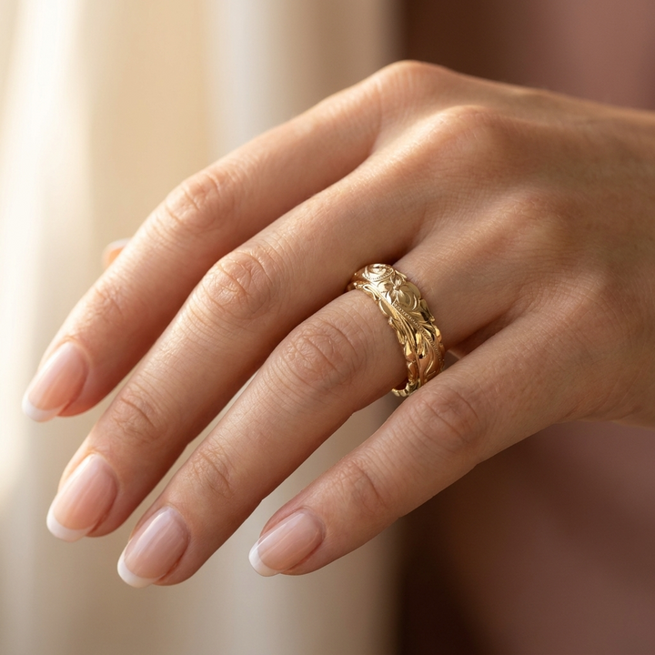 Bague en Or “Fleur Ancienne”