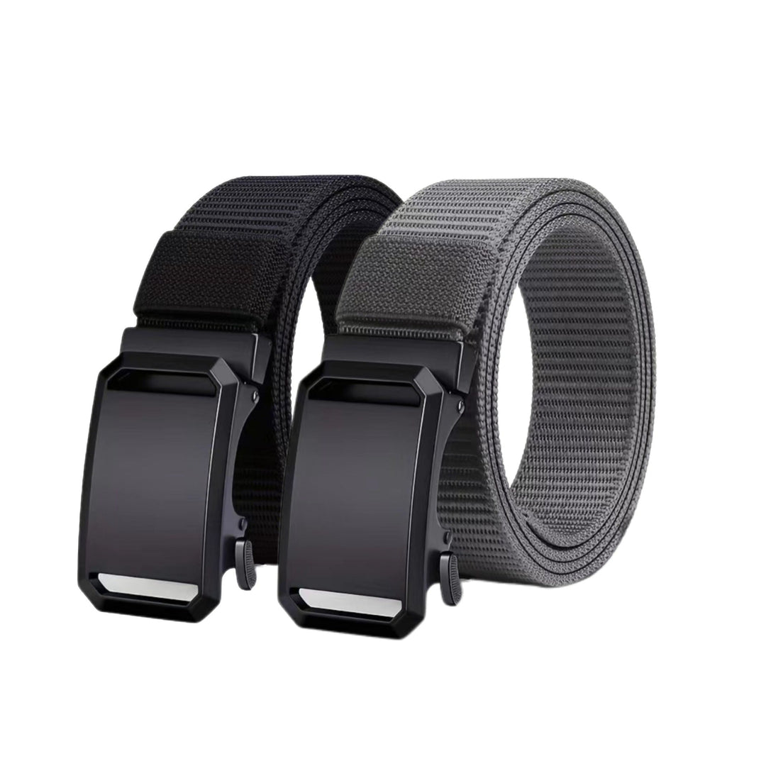 Ceinture en toile nylon durable pour homme – Boucle automatique sans dents style outdoor